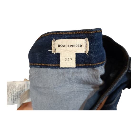 Madewell Roadtripper High Rise Distressed Raw Hem Skinny Jeans Women's 27T - Picture 9 of 9